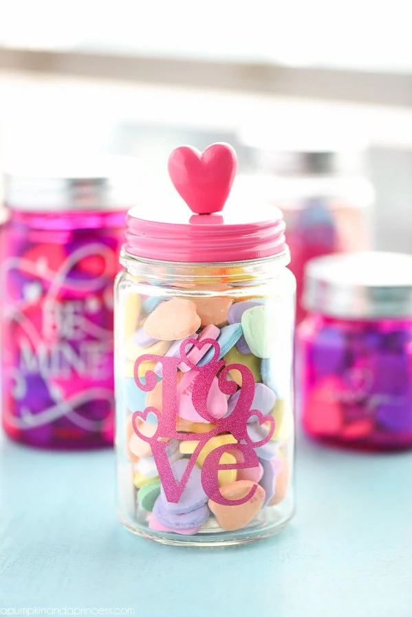 DIY Candy Jar Gifts for Valentine’s Day