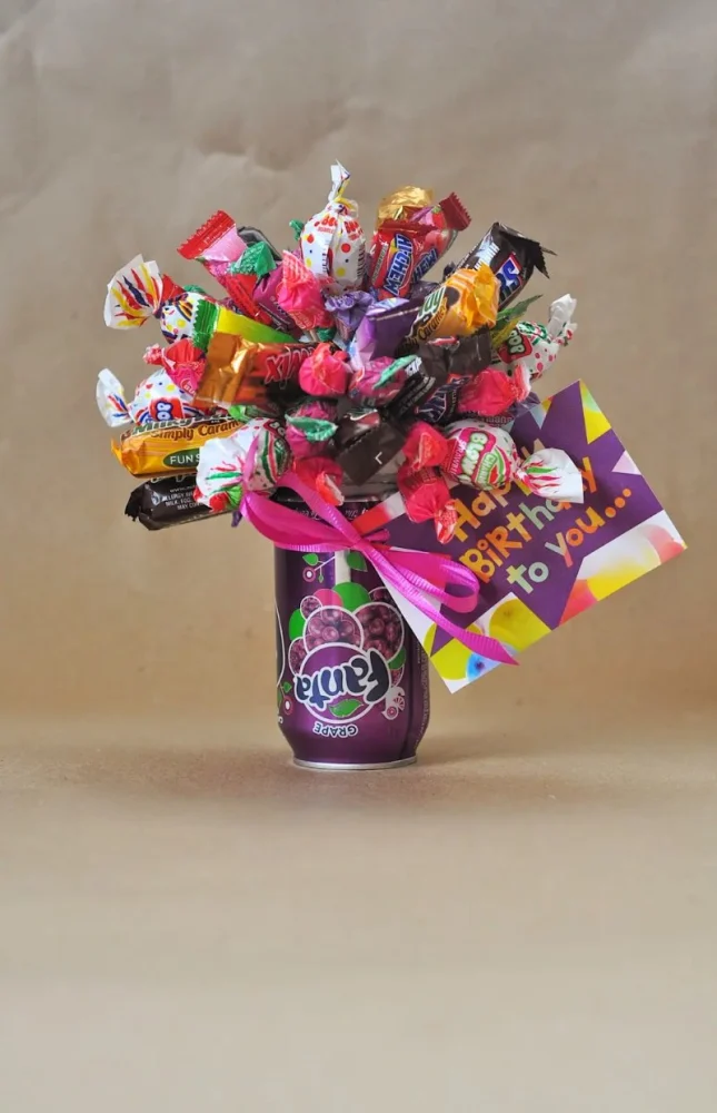 DIY Candy Bouquets for Birthday Celebrations
