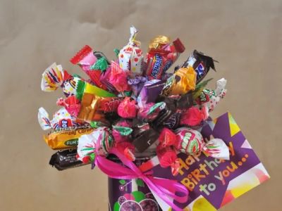 DIY Candy Bouquets for Birthday Celebrations