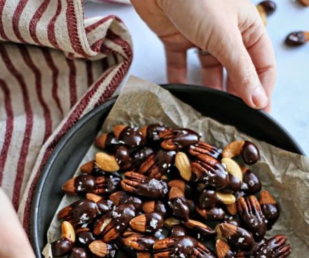 How to Make Homemade Chocolate-Covered Nuts