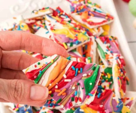 How to Make Colorful Candy Bark for Parties