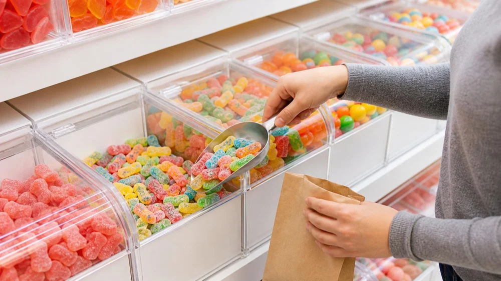 Bulk Candy Bins: Scoop, Separate, Label, and Recheck