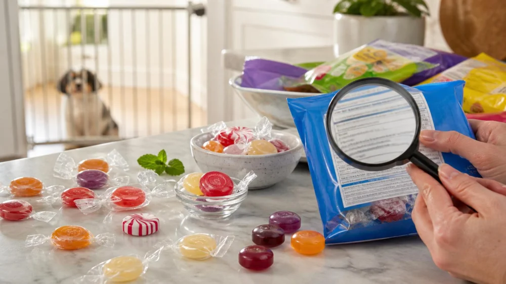 Sugar-Free Candy: Check Sweeteners, Portions, and Pet Safety
