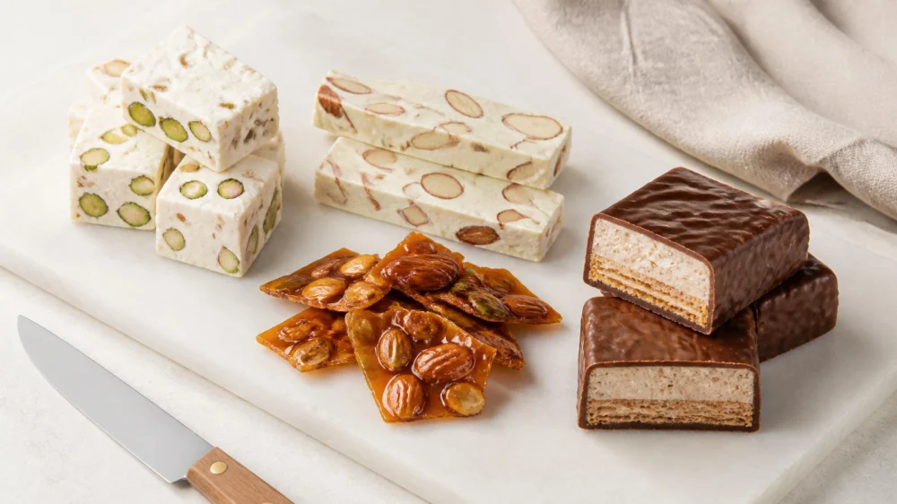 Nougat Candy Guide: Whipped, Chewy, Nutty, or Layered