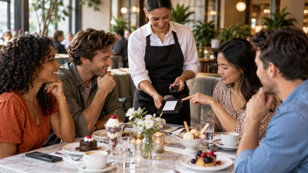 Candy Shop Service Charge Check: Bill, Tips, and Group Split