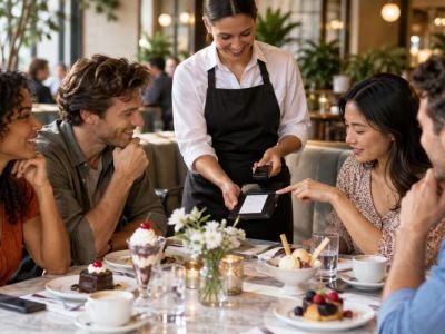 Candy Shop Service Charge Check: Bill, Tips, and Group Split