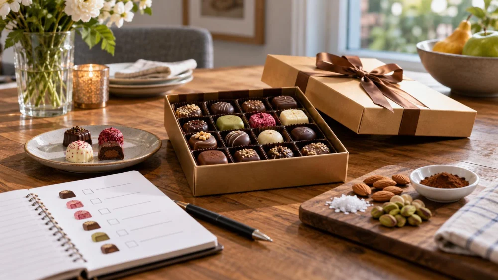 Candy Gift Box Order: Count, Flavours, and Allergen Check