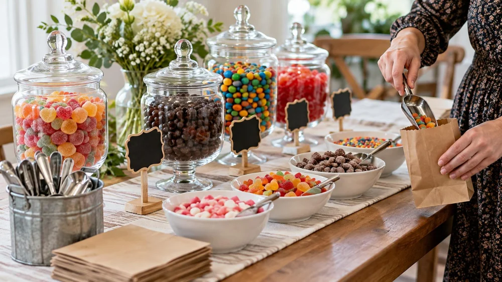 Candy Buffet Scoop Plan: Portions, Hygiene, and Labels