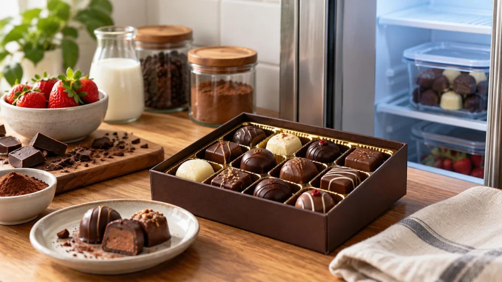 Filled Chocolate Storage: Temperature, Odour, and Texture