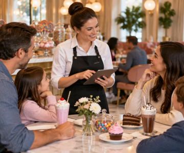 Candy Shop Reservation Notes: Time, Party, Access, and Contact