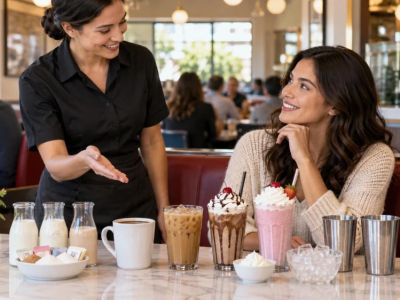 Candy Shop Beverage Choice: Caffeine, Sweetness, and Size