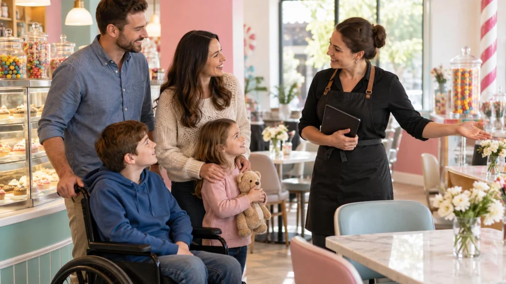Candy Shop Seating Request: Noise, Mobility, and Table Space