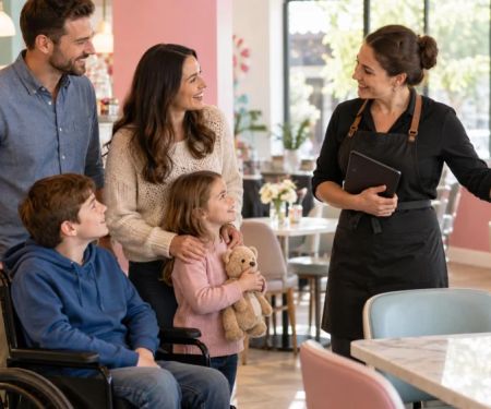 Candy Shop Seating Request: Noise, Mobility, and Table Space